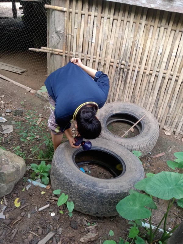 11/12/67 รพ.สต.บ้านสันป่าไร่ร่วมกับอาสาสมัครหมู่ที่2,3และ5 สำรวจและทำลายแหล่งเพาะพันธ์ลูกน้ำยุงลาย รอบที่ 1 เดือนธันวาคม 67