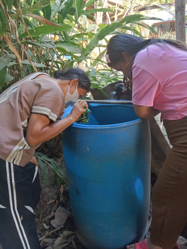 8-9/1/68 รพ.สต.บ้านสันป่าไร่ร่วมกับอาสาสมัครสาธารณสุขหมู่ที่2,3,5,6และ7 สำรวจและทำลายแหล่งเพาะพันธ์ลูกน้ำยุงลาย รอบที่ 1 เดือนมกราคม 2568