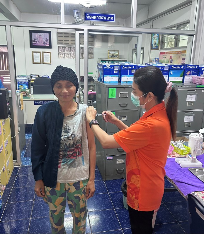 20-24 ม.ค.68 รพ.สต.บ้านสันป่าไร่ ให้บริการฉีดวัคซีนป้องกันโรคมะเร็งปากมดลูก(HPV) เข็มที่ 2 ให้แก่สตรีกลุ่มเป้าหมาย