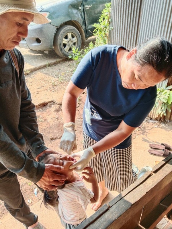 18 ก.พ.68 รพ.สต.บ้านสันป่าไร่ รณรงค์หยอดวัคซีนป้องกันโรคโปลิโอ รอบสอง ในพื้นที่รับผิดชอบ จำนวน 5 หมู่บ้าน ผู้รับบริการ เด็กไทย + เด็กต่างชาติ