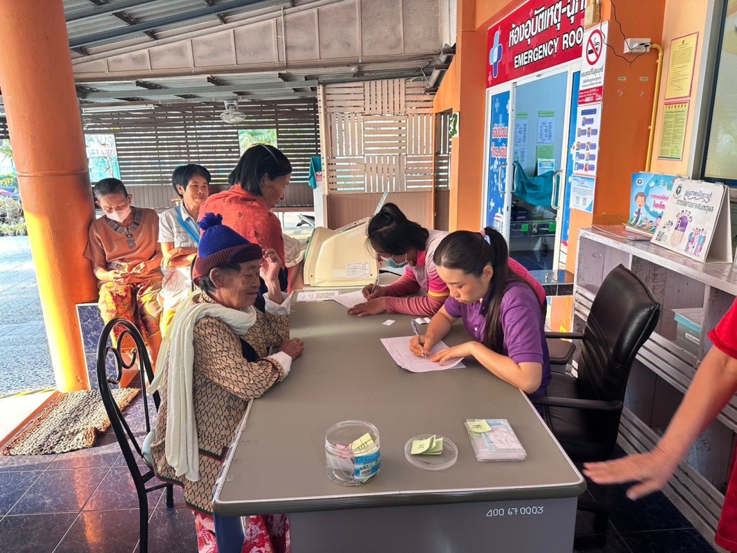 18 ก.พ.68 รพ.สต.บ้านสันป่าไร่ ให้บริการเจาะเลือด,วัดความดันโลหิต ผู้ป่วยโรคความดันโลหิตสูง (กลุ่ม2) 