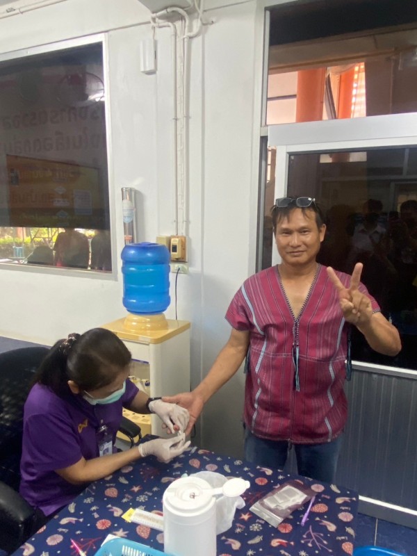 4 มี.ค.68 รพ.สต.บ้านสันป่าไร่ จัดกิจกรรมโครงการตรวจสารเคมีตกค้างในเลือดกลุ่มวัยทำงาน งบกองทุนหลักประกันสุขภาพ โดยมีกิจกรรม เจาะเลือด , จ่ายยาสมุนไพรชาชงรางจืด ผู้ร่วมกิจกรรม 100 คน 