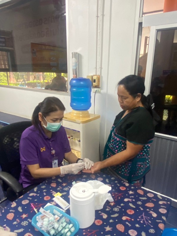 4 มี.ค.68 รพ.สต.บ้านสันป่าไร่ จัดกิจกรรมโครงการตรวจสารเคมีตกค้างในเลือดกลุ่มวัยทำงาน งบกองทุนหลักประกันสุขภาพ โดยมีกิจกรรม เจาะเลือด , จ่ายยาสมุนไพรชาชงรางจืด ผู้ร่วมกิจกรรม 100 คน 