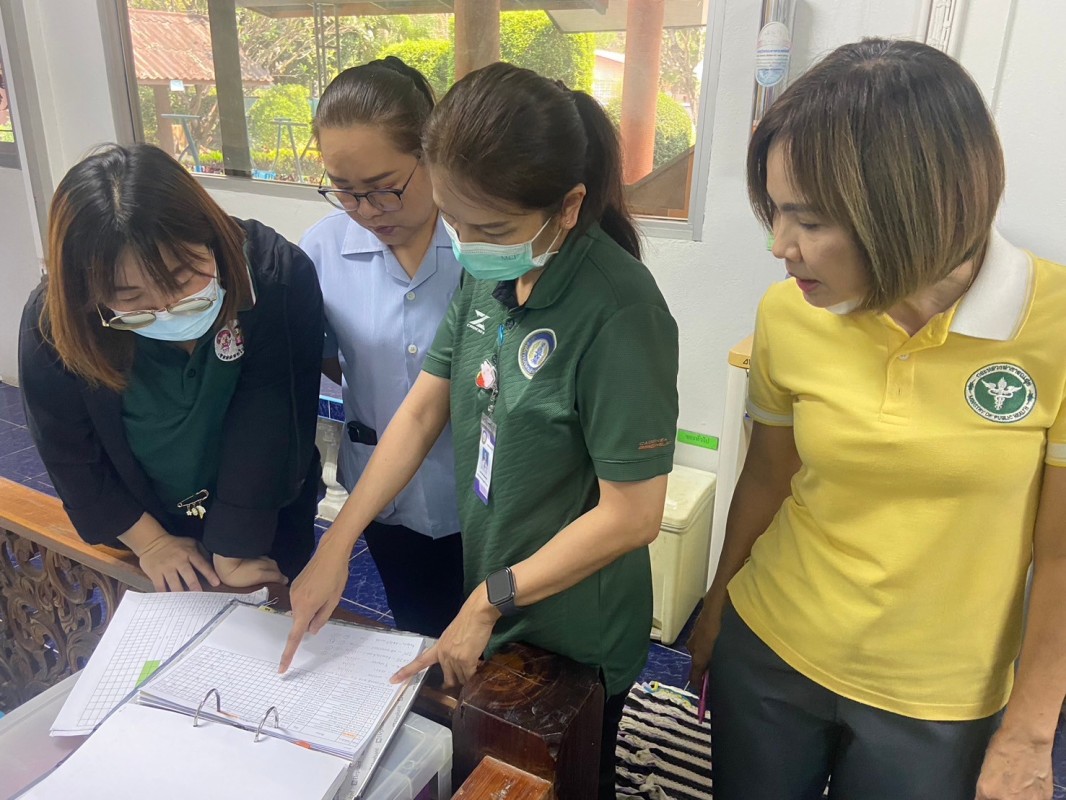 5 มี.ค.68 รพ.สต.บ้านสันป่าไร่ รับการนิเทศติดตามการดำเนินงานตามมาตรฐานงานด้านสร้างเสริมภูมิคุ้มกันโรคและมาตรฐานงานเภสัชกรรมปฐมภูมิ  จากทีม รพ.แม่ระมาด และ สสอ.แม่ระมาด