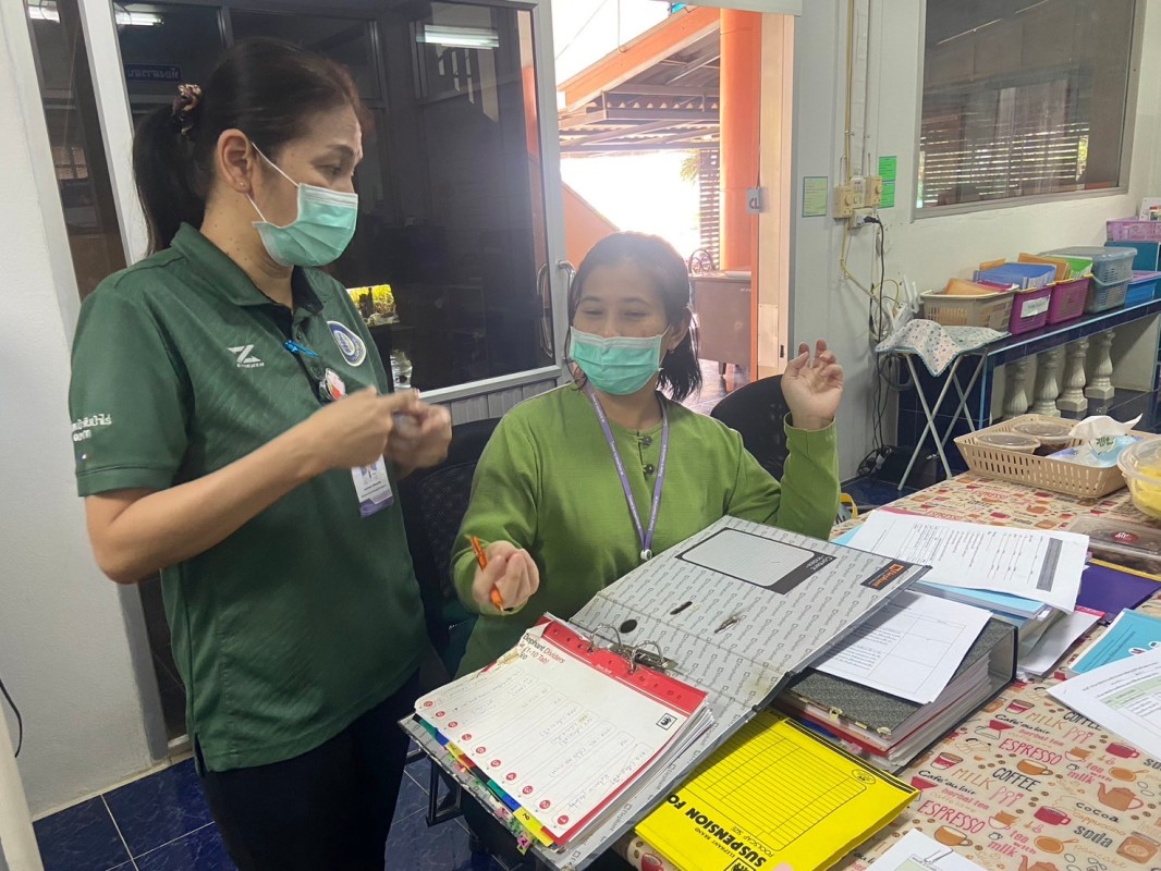 5 มี.ค.68 รพ.สต.บ้านสันป่าไร่ รับการนิเทศติดตามการดำเนินงานตามมาตรฐานงานด้านสร้างเสริมภูมิคุ้มกันโรคและมาตรฐานงานเภสัชกรรมปฐมภูมิ  จากทีม รพ.แม่ระมาด และ สสอ.แม่ระมาด