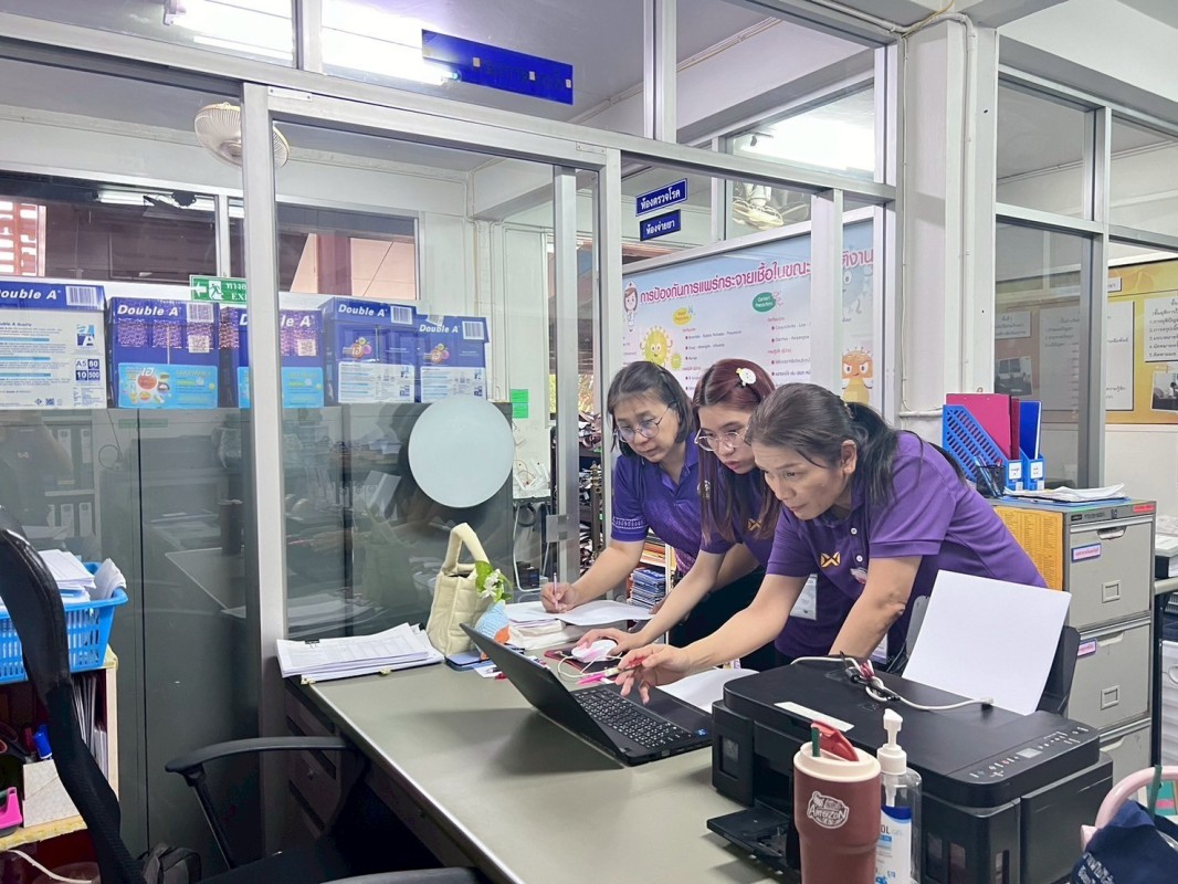 1 เม.ย.68 รพ.สต.บ้านสันป่าไร่ รับการตรวจสอบ ติดตาม งานการเงินและคลังยา จาก กองคลัง อบจ.ตาก