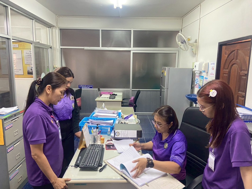 1 เม.ย.68 รพ.สต.บ้านสันป่าไร่ รับการตรวจสอบ ติดตาม งานการเงินและคลังยา จาก กองคลัง อบจ.ตาก