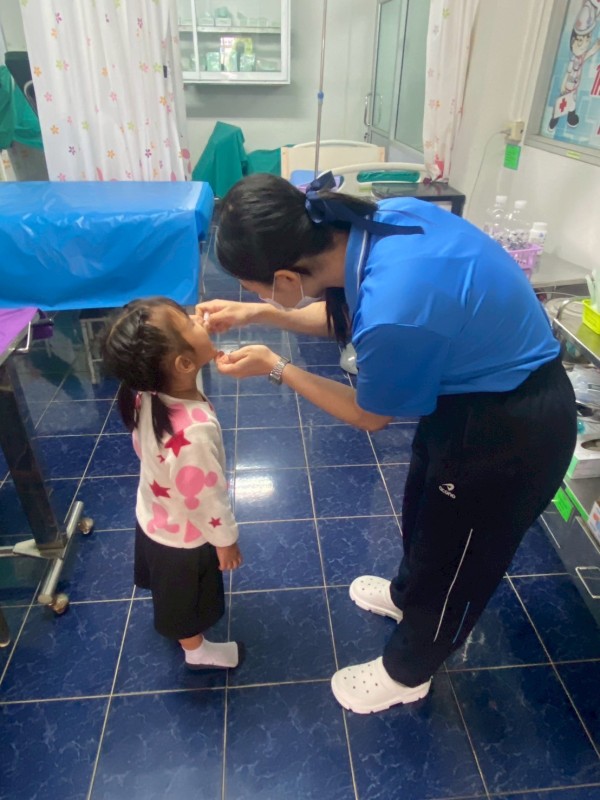 9 เม.ย.68 รพ.สต.บ้านสันป่าไร่ ให้บริการฉีดวัคซีนเด็กอายุ 2 เดือน ถึง 4 ปี จำนวน 23 ราย และตรวจสุขภาพช่องปาก,เคลือบฟลูออไรด์,ให้ทันตสุขศึกษาแก่ผู้ปกครองเด็ก,เจาะเลือดตรวจความเข้มข้นของเลือด(Hct),จ่ายยา para syr และ ferrous syr