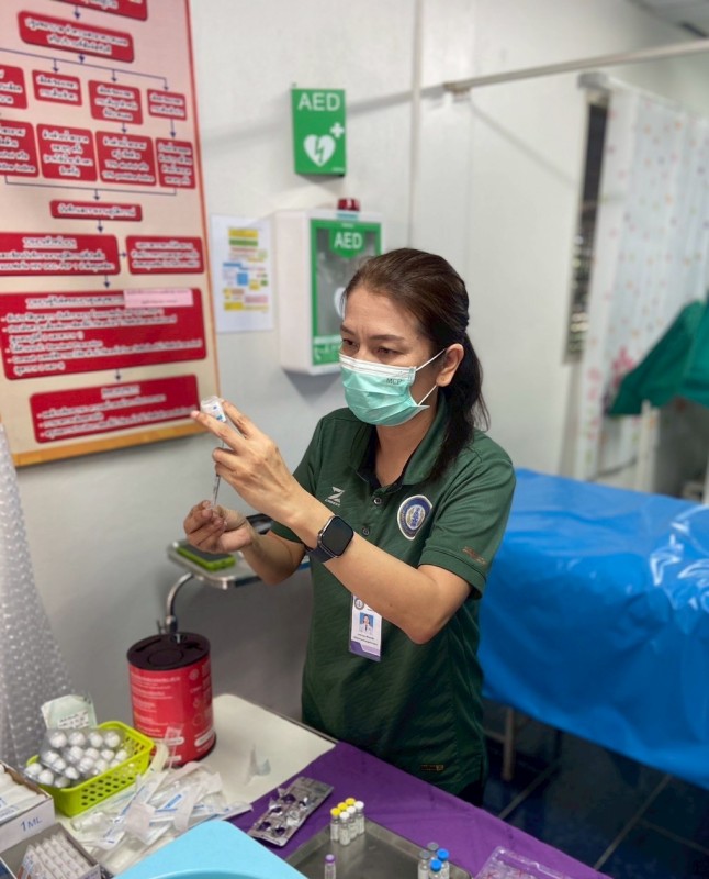 9 เม.ย.68 รพ.สต.บ้านสันป่าไร่ ให้บริการฉีดวัคซีนเด็กอายุ 2 เดือน ถึง 4 ปี จำนวน 23 ราย และตรวจสุขภาพช่องปาก,เคลือบฟลูออไรด์,ให้ทันตสุขศึกษาแก่ผู้ปกครองเด็ก,เจาะเลือดตรวจความเข้มข้นของเลือด(Hct),จ่ายยา para syr และ ferrous syr