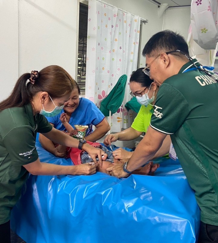 14 พ.ค.68 รพ.สต.บ้านสันป่าไร่ ฉีดวัคซีนเด็ก อายุ 2 เดือน ถึง 4 ปี จำนวน 38 ราย และ ตรวจสุขภาพช่องปาก,เคลือบฟลูออไรด์,ให้ทันตสุขศึกษาแก่ผู้ปกครองเด็ก,เจาะเลือดตรวจhct,จ่ายยา para syr , ferrous syr