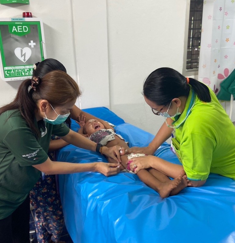 14 พ.ค.68 รพ.สต.บ้านสันป่าไร่ ฉีดวัคซีนเด็ก อายุ 2 เดือน ถึง 4 ปี จำนวน 38 ราย และ ตรวจสุขภาพช่องปาก,เคลือบฟลูออไรด์,ให้ทันตสุขศึกษาแก่ผู้ปกครองเด็ก,เจาะเลือดตรวจhct,จ่ายยา para syr , ferrous syr