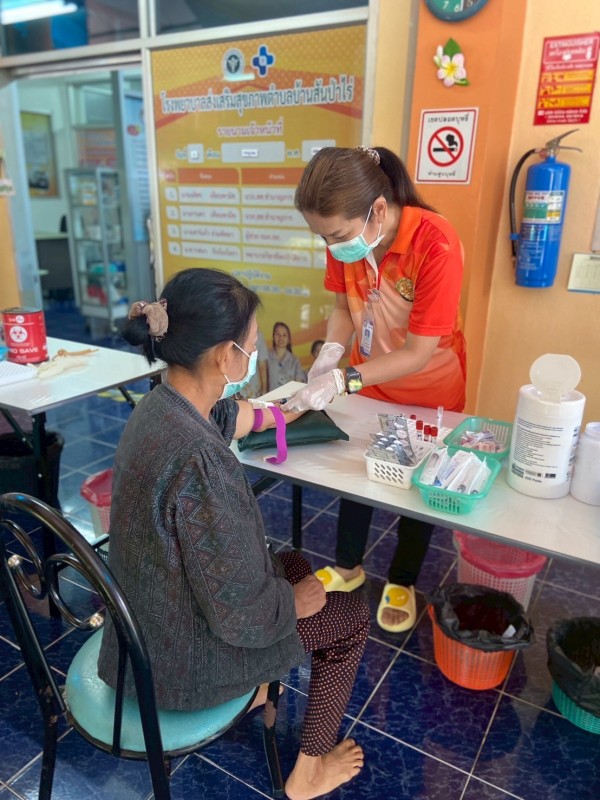 3 ก.ค.68 รพ.สต.บ้านสันป่าไร่ รณรงค์ตรวจคัดกรองไวรัสตับอักเสบบีและซี โดยการเจาะเลือด ให้แก่กลุ่มเป้าหมาย อายุ 34 ปีขึ้นไป