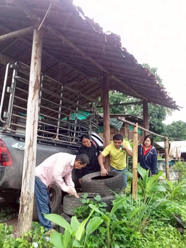 18 กรกฎาคม 2568 รพ.สต.บ้านสันป่าไร่ร่วมกับอาสาสมัครสาธารณสุขหมู่ที่2,3,5,6และ7 สำรวจและทำลายแหล่งเพาะพันธ์ลูกน้ำยุงลาย รอบที่ 2 เดือน กรกฎาคม 2568