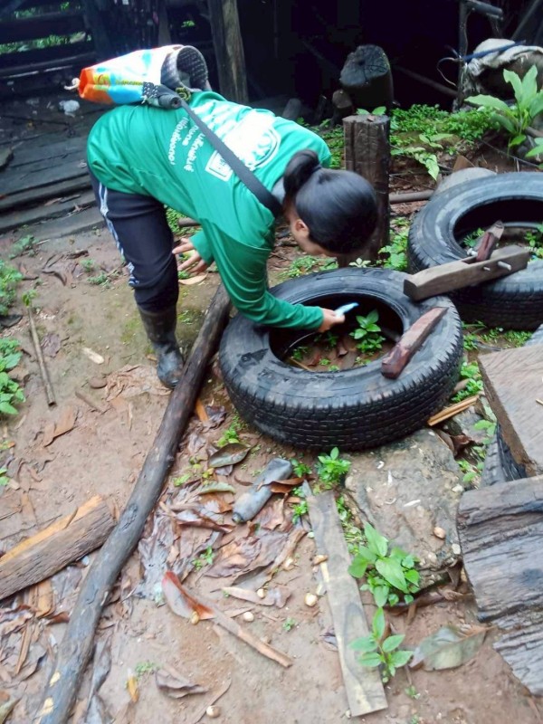 18 กรกฎาคม 2568 รพ.สต.บ้านสันป่าไร่ร่วมกับอาสาสมัครสาธารณสุขหมู่ที่2,3,5,6และ7 สำรวจและทำลายแหล่งเพาะพันธ์ลูกน้ำยุงลาย รอบที่ 2 เดือน กรกฎาคม 2568