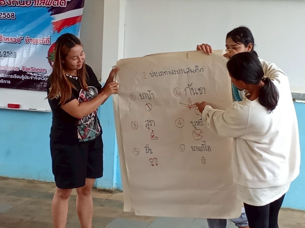 25 กรกฎาคม 2568 นายกัณตพงศ์ ฉลากมงคล ผช.จนท.สาธารณสุข สสช.บ้านห้วยกระทิง ร่วมเป็นวิทยากรอบรมโครงการ ชุมชนร่วมใจป้องกันยาเสพติด จัดโดย ศูนย์การเรียนรู้ชุมชนชาวไทยภูเขา“แม่ฟ้าหลวง”บ้านพะนิกรี