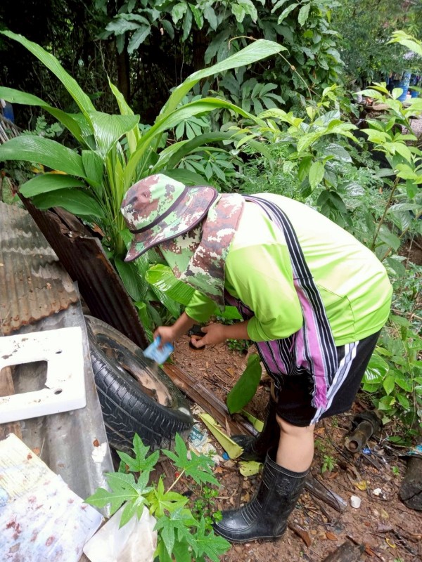 18 สิงหาคม 2568 รพ.สต.บ้านสันป่าไร่ ร่วมกับอาสาสมัครสาธารณสุขหมู่ที่2,3,5,6และ7 รณรงค์สำรวจและทำลายแหล่งเพาะพันธ์ลูกน้ำยุงลาย รอบที่ 2 เดือน สิงหาคม 2568