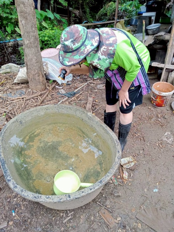 18 สิงหาคม 2568 รพ.สต.บ้านสันป่าไร่ ร่วมกับอาสาสมัครสาธารณสุขหมู่ที่2,3,5,6และ7 รณรงค์สำรวจและทำลายแหล่งเพาะพันธ์ลูกน้ำยุงลาย รอบที่ 2 เดือน สิงหาคม 2568