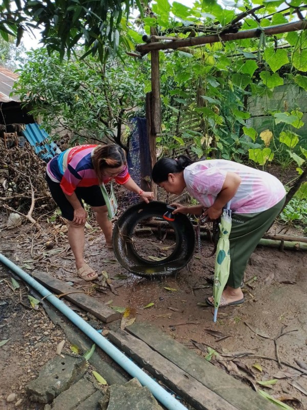 18 สิงหาคม 2568 รพ.สต.บ้านสันป่าไร่ ร่วมกับอาสาสมัครสาธารณสุขหมู่ที่2,3,5,6และ7 รณรงค์สำรวจและทำลายแหล่งเพาะพันธ์ลูกน้ำยุงลาย รอบที่ 2 เดือน สิงหาคม 2568