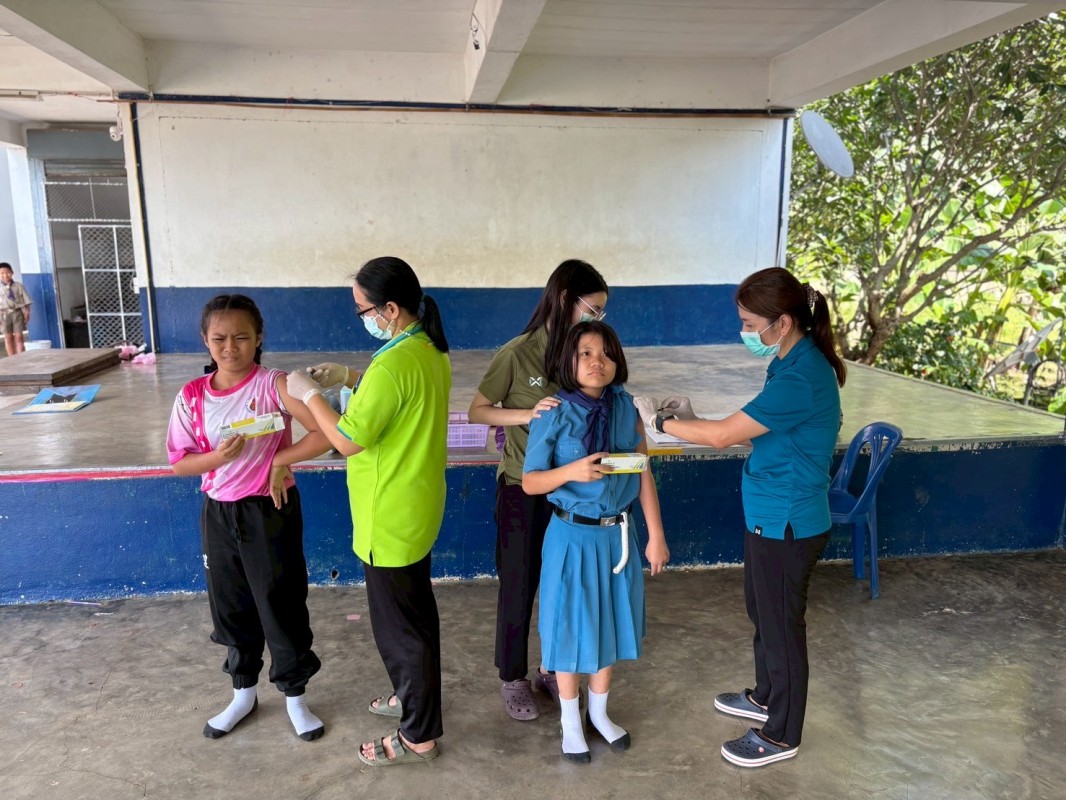 3 ก.ย.68 รพ.สต.บ้านสันป่าไร่ ให้บริการฉีดวัคซีนให้แก่นักเรียน ชั้น ป.1 , ป.2 , ป.5 และ ป.6 จำนวน 6 โรงเรียน ทั้งหมด 118 คน