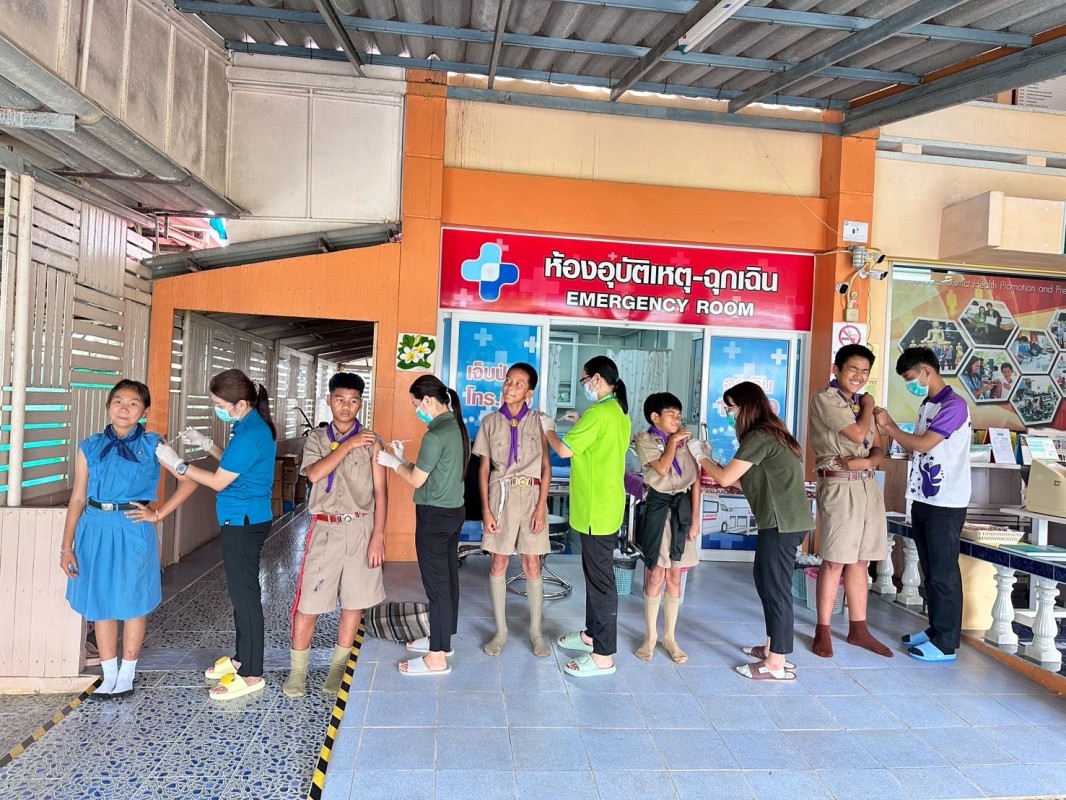 3 ก.ย.68 รพ.สต.บ้านสันป่าไร่ ให้บริการฉีดวัคซีนให้แก่นักเรียน ชั้น ป.1 , ป.2 , ป.5 และ ป.6 จำนวน 6 โรงเรียน ทั้งหมด 118 คน