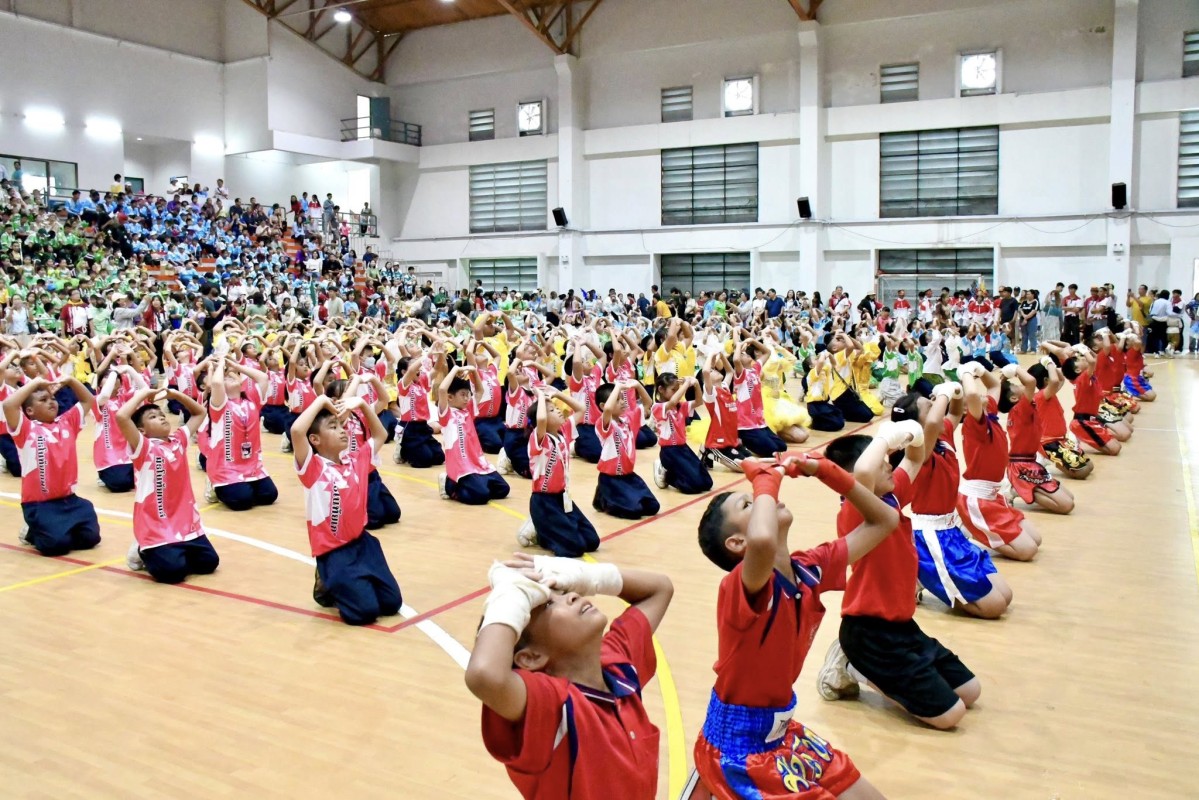 นายกจอย เปิดอาคารโรงพละศึกษา 1,000 ที่นั่ง ให้คณะครูและนักเรียนโรงเรียนมัธโนทัย ใช้ในการแข่งขันกีฬาสีภายใน ประจำปี 2568