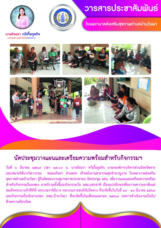 วันที่ 6 มีนาคม 2569 (บ้านวังผา)