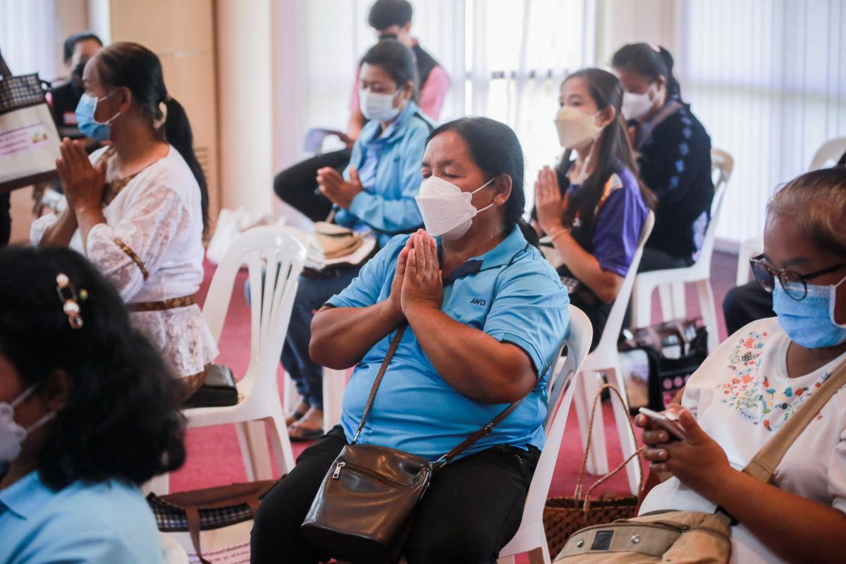 เป็นประธานในพิธีเปิดโครงการฝึกอบรมเสริมสร้างครอบครัวเข้มแข็งของสตรีและบุคคลในครอบครัว ประจำปีงบประมาณ พ.ศ. 2565 รุ่นที่ 1