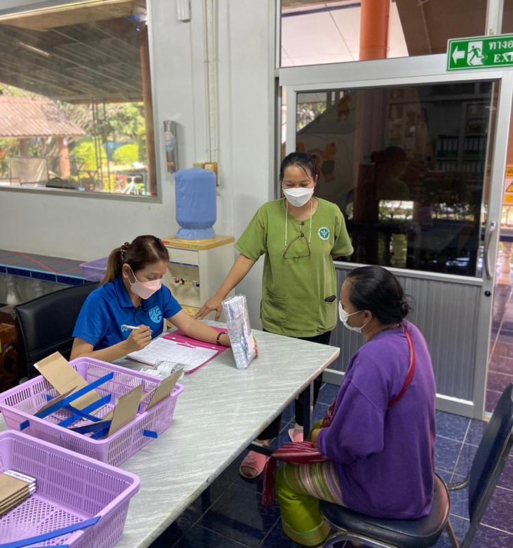 รพ.สต.บ้านสันป่าไร่ จ่ายยา pt NCD กลุ่ม 1 (DM)