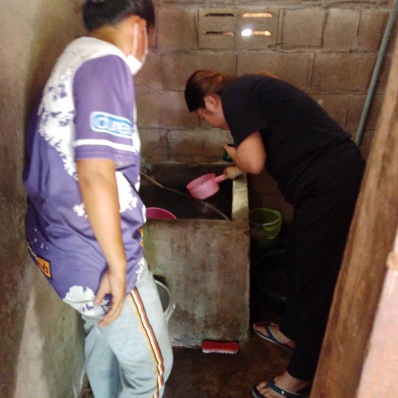 4/5/66 อสม.ม.2 บ้านตีนธาตุและม.3บ้านป่าไร่เหนือสำรวจและทำลายแหล่งเพาะพันธ์ลูกน้ำยุงลาย 100 เมตร รอบบ้านงานศพและงานแต่งงาน