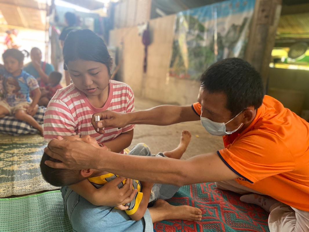 11/5/66 จนท.รพ.สต.บ้านสันป่าไร่ ออกหน่วยฉีดวัคซีนเด็กอายุ 0-5 ปี,เจาะเลือดตรวจ hct ,จ่ายยา para/ferrous syr ,ยืนยันตัวตน(Authen) พื้นที่ หมู่ 6 บ้านห้วยกระทิง ต.พระธาตุ