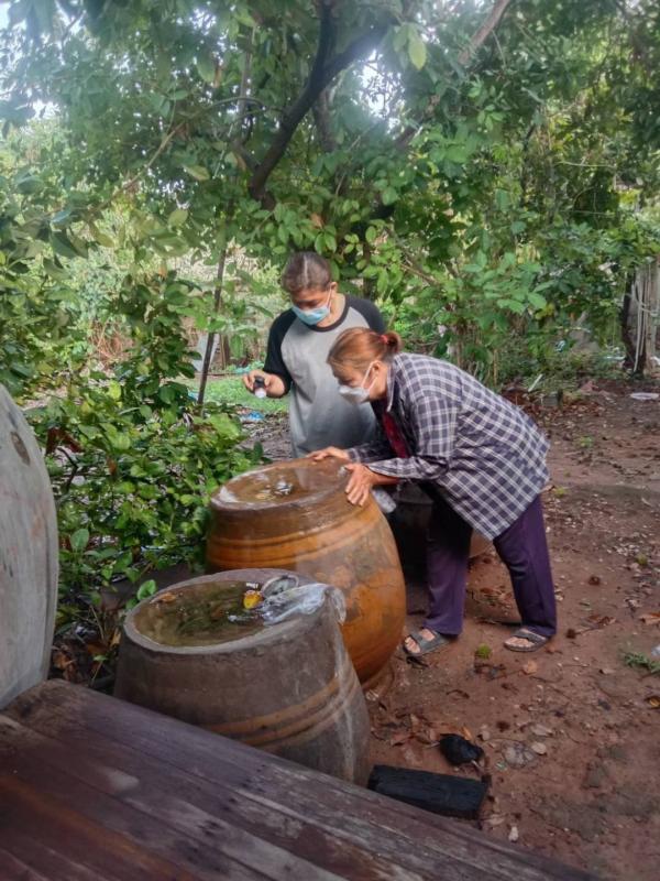 18/5/66 รพ.สต.บ้านสันป่าไร่ร่วมกับอาสาสมัครสาธารณสุขในเขตรับผิดชอบ 3 หมู่บ้าน รณรงค์สำรวจและทำลายแหล่งเพาะพันธ์ลูกน้ำยุงลาย ครั้งที่ 2 ประจำเดือนพฤษภาคม 2566