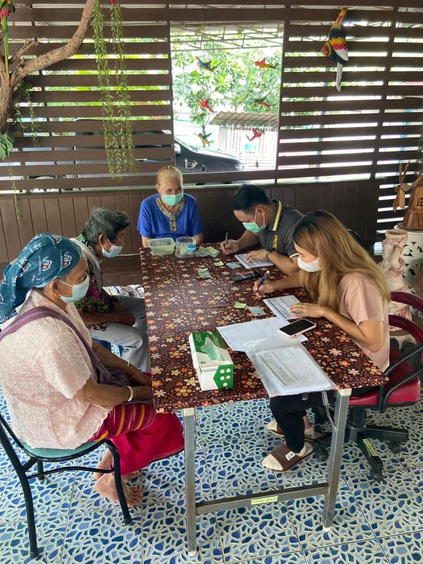 9/6/66 รพ.สต.บ้านสันป่าไร่ร่วมกับรพ.แม่ระมาด ให้บริการตรวจตา ตรวจVA , PH  , วัดความดันลูกตาและรับแว่นตา ในผู้สูงอายุ จำนวน 23 คน