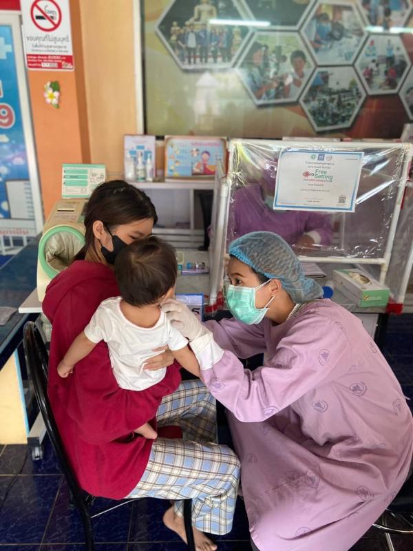 14/6/66 รพ.สต.บ้านสันป่าไร่ ให้บริการฉีดวัคซีน , เคลือบฟลูออไรด์ , เจาะเลือดตรวจ hct , จ่ายยา para syr และ ferrous syr เด็ก อายุ 0-5 ปี จำนวน 28 ราย