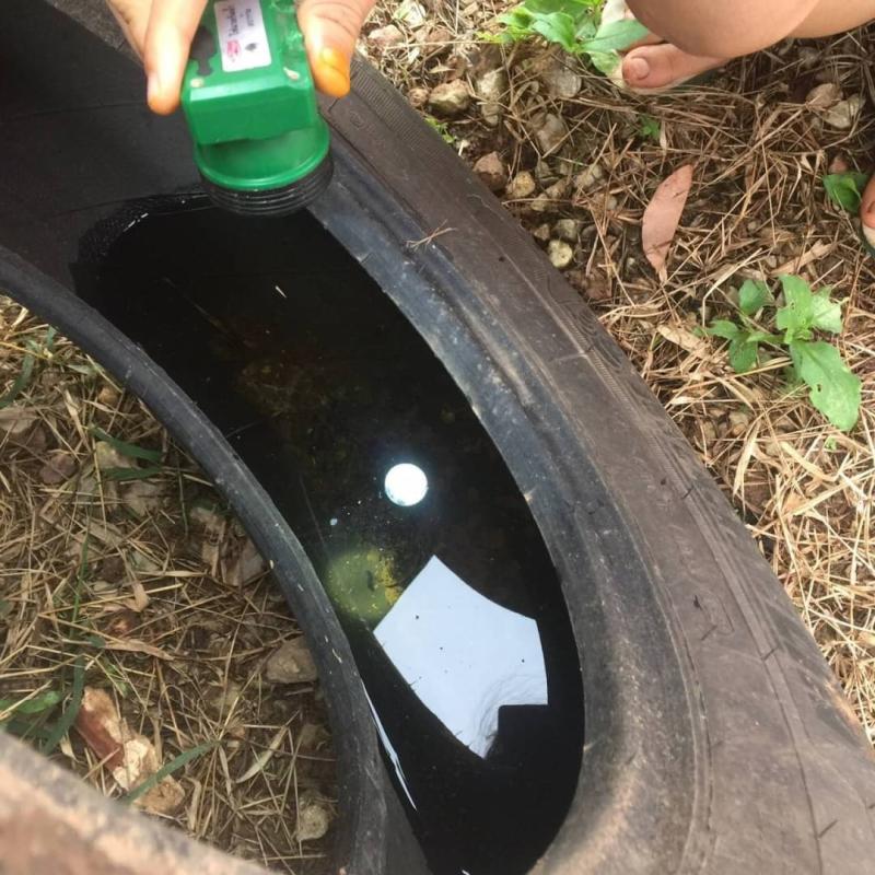 10/7/66 จนท.รพ.สต.บ้านสันป่าไร่ ร่วมกับอสม.ม.2บ้านตีนธาตุ ควบคุมโรคไข้เลือดออก รอบแรกเคส นส.ชนิดา เจนชลธี เคสผู้ป่วยอำเภอแม่สอดกลับมารักษาที่รพ.แม่ระมาด