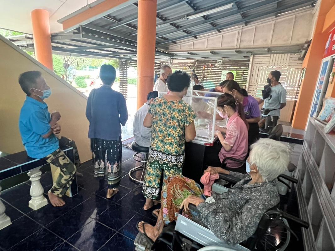 22/8/66 รพ.สต.บ้านสันป่าไร่ เจาะเลือด วัดความดันโลหิต ชั่งน้ำหนัก pt NCD กลุ่มที่ 2 (HTไทย) จำนวน 50 ราย