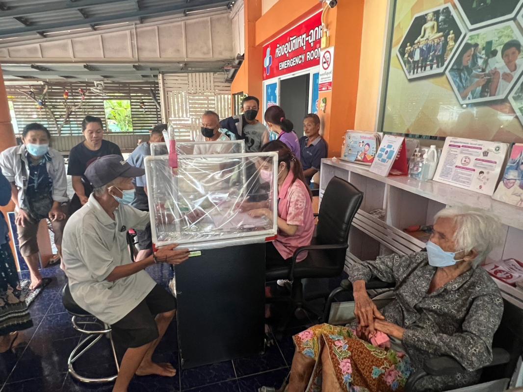 22/8/66 รพ.สต.บ้านสันป่าไร่ เจาะเลือด วัดความดันโลหิต ชั่งน้ำหนัก pt NCD กลุ่มที่ 2 (HTไทย) จำนวน 50 ราย