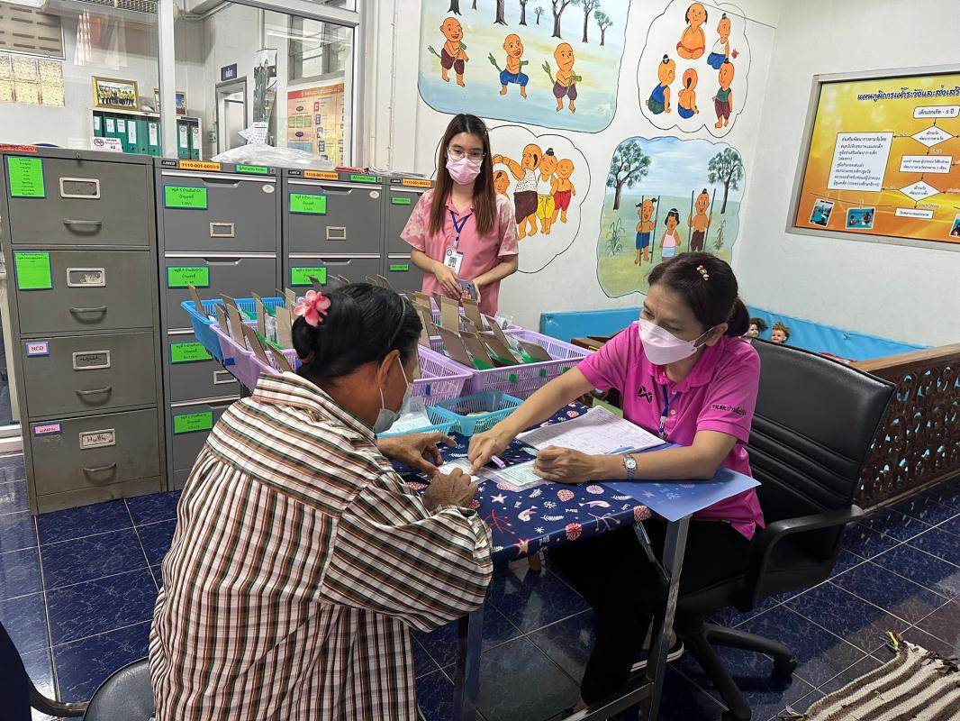 29/8/66 ช่วงบ่าย รพ.สต.บ้านสันป่าไร่ ให้บริการจ่ายยา pt NCD กลุ่ม 2 (HT) จำนวน 50 ราย