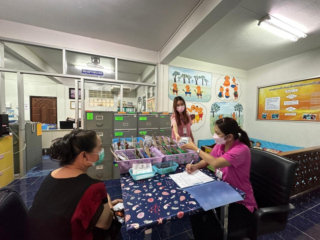 29/8/66 ช่วงบ่าย รพ.สต.บ้านสันป่าไร่ ให้บริการจ่ายยา pt NCD กลุ่ม 2 (HT) จำนวน 50 ราย