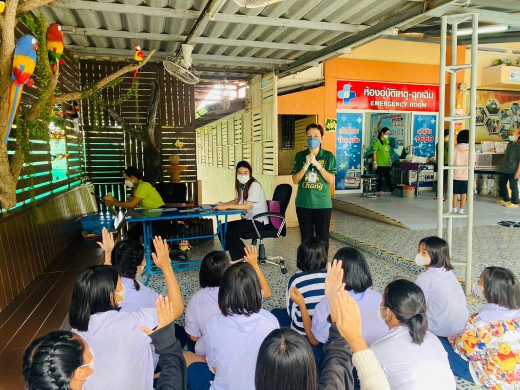 6966 รพ.สต.บ้านสันป่าไร่ ฉีดวัคซีน HPV(ป้องกันโรคมะเร็งปากมดลูก)นักเรียนหญิง ชั้น ป.5 ถึง ม.3 จำนวน 7 ร.ร. รวมทั้งหมด 74 ราย