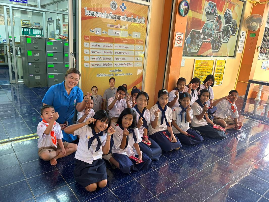 20/9/66 รพ.สต.บ้านสันป่าไร่ ฉีดวัคซีนนักเรียน (รอบที่ 3) จำนวน 5 โรงเรียน 42 คน