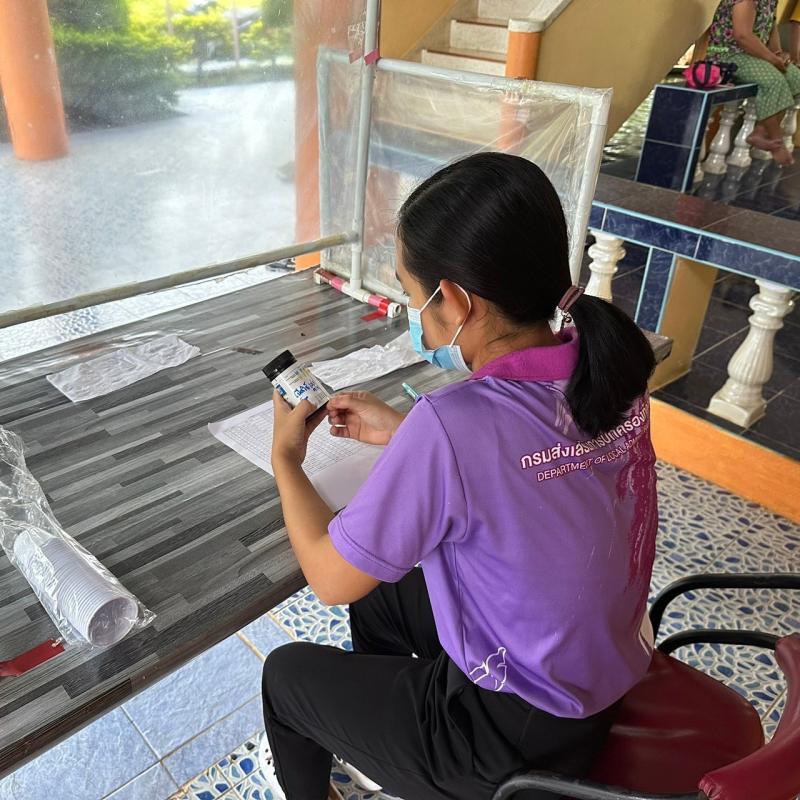 17/10/66 รพ.สต.บ้านสันป่าไร่ วัดความดันโลหิต , เจาะเลือด screening lab , ตรวจ EKG , ตรวจ urine , ยืนยันตัวตน(Authen) ผู้ป่วยโรคเบาหวานที่รับยาที่รพ.สต.จำนวน 22 ราย