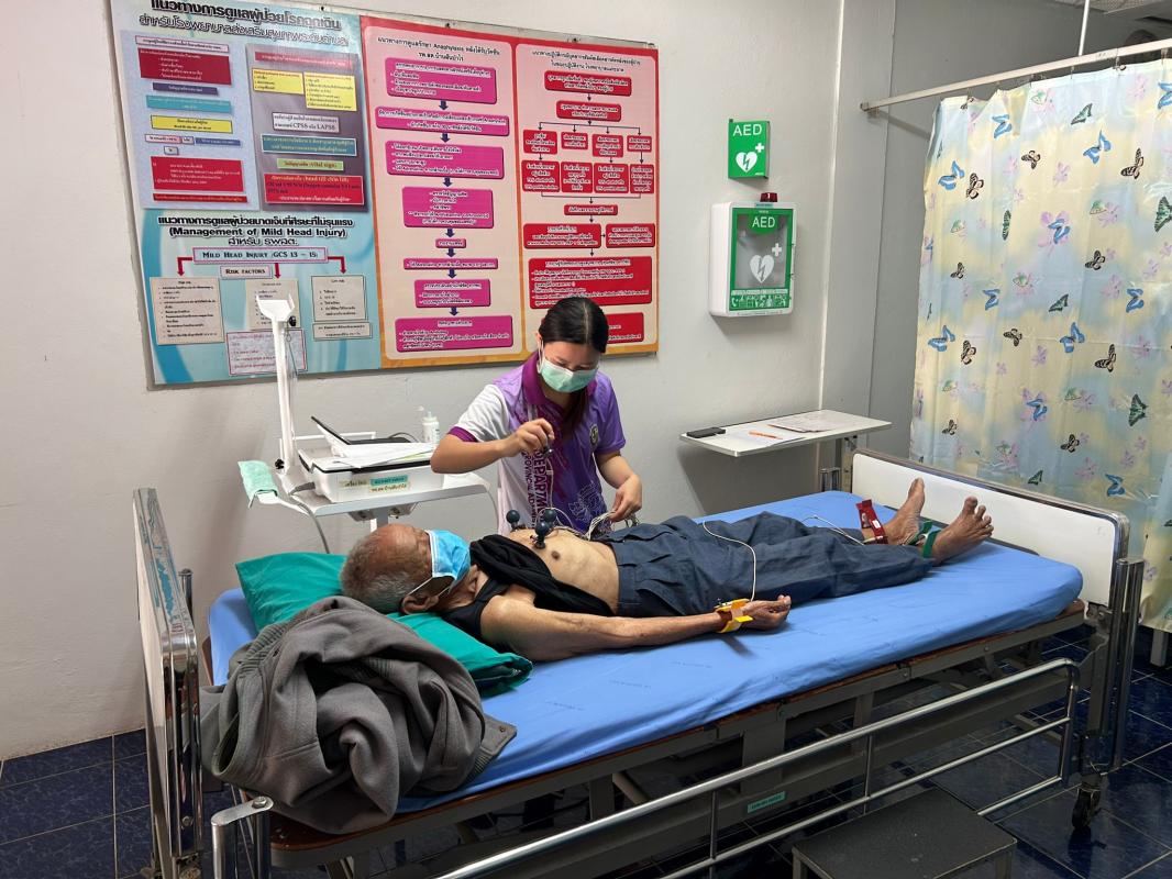 21-22 พ.ย.66 รพ.สต.บ้านสันป่าไร่ เจาะเลือดประจำปี( screening lab ), วัดความดันฯ , ตรวจสุขภาพ , ตรวจคลื่นไฟฟ้าหัวใจ(EKG) , ตรวจปัสสาวะ ผู้ป่วยโรคความดันโลหิตสูงที่รับยาที่ รพ.สต.บ้านสันป่าไร่ กลุ่ม 2 จำนวน 51 ราย