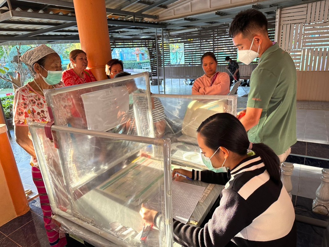 17 มกราคม 2567 รพ.สต.บ้านสันป่าไร่ เจาะเลือด,วัดความดันโลหิต,ชั่งน้ำหนัก,ยืนยันตัวตน ผู้ป่วยโรคเบาหวาน จำนวน 20 ราย