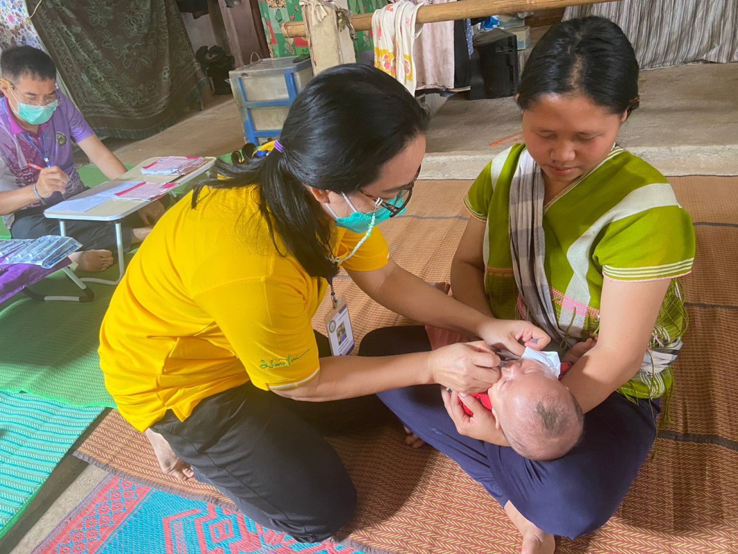 7 มี.ค.67 รพ.สต.บ้านสันป่าไร่ ออกหน่วยฉีดวัคซีนเด็กอายุ 2 เดือน ถึง 4 ปี เขตหมู่ 6 บ้านห้วยกระทิง ต.พระธาตุ จำนวน 13 ราย