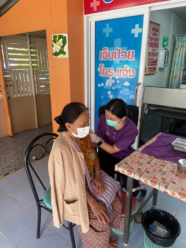 5 มิ.ย.67 รพ.สต.บ้านสันป่าไร่ ฉีดวัคซีนป้องกันไข้หวัดใหญ่ ประชาชนกลุ่มเสี่ยง จำนวน 57 ราย