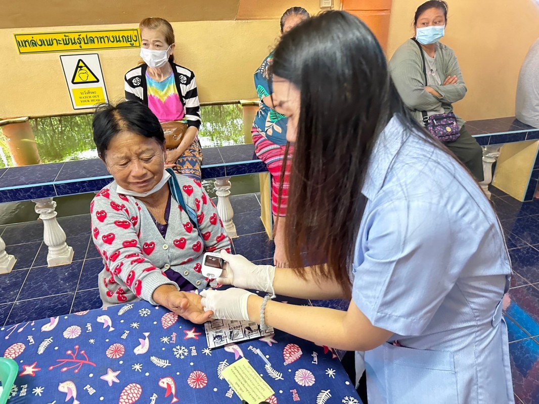 23 ก.ค.67 รพ.สต.บ้านสันป่าไร่ เจาะเลือด,วัดความดันโลหิต,ยืนยันตัวตน(Authen) ผู้ป่วยโรคเบาหวาน จำนวน 20 ราย