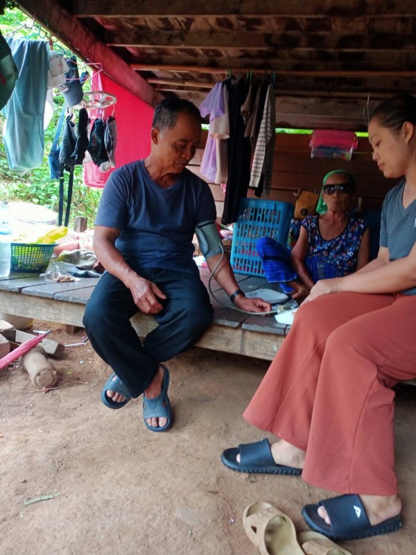 19-20 ตค. 67 อาสาสมัครสาธารณสุข หมู่ที่ 2 บ้านตีนธาตุ คัดกรองกลุ่มเสี่ยงโรคความดันโลหิตสูงและโรคเบาหวาน ในประชากรอายุ 35