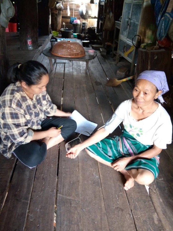 19-20 ตค. 67 อาสาสมัครสาธารณสุข หมู่ที่ 2 บ้านตีนธาตุ คัดกรองกลุ่มเสี่ยงโรคความดันโลหิตสูงและโรคเบาหวาน ในประชากรอายุ 35