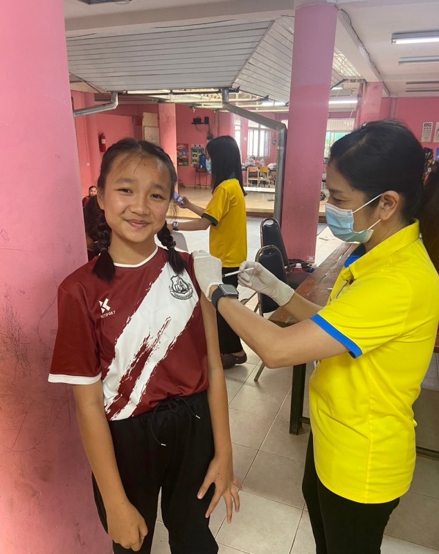 7 พ.ย.67 รพ.สต.บ้านสันป่าไร่ ฉีดวัคซีนนักเรียน ครั้งที่ 2 ให้แก่นักเรียนชั้น ป.1 , ป.2 และ ป.6 ทั้งหมด 5 โรงเรียน รวม 82 คน และนัดฉีดครั้งต่อไป อีก 2 ครั้ง