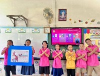 2/12/67 รพ.สต.บ้านสันป่าไร่ร่วมกับโรงเรียนบ้านป่าไร่เหนือ ให้ความรู้แก่เด็กนักเรียน เนื่องในวันเอดส์โลก